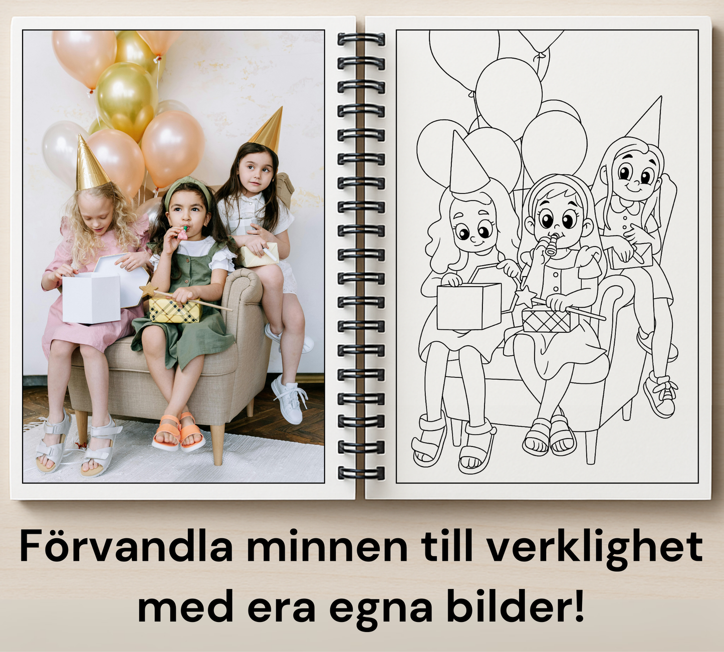 Ditt barns bilder – i deras egen målarbok